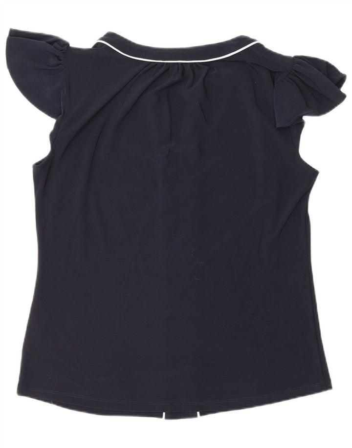 TOP Ženska bluza TOMMY HILFIGER UK 14 srednje tamnoplavi poliester