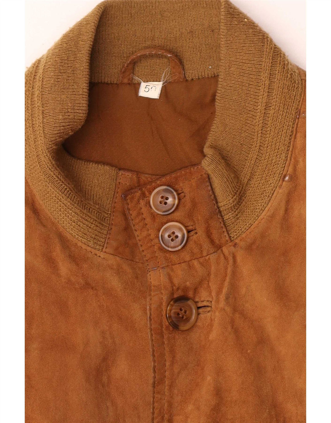 Vintage muška bomber jakna od brušene kože IT 50 Large Brown
