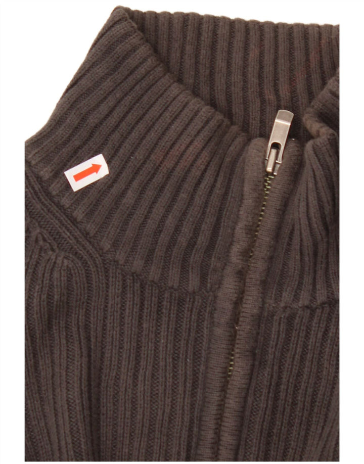 CALVIN KLEIN Muški pulover s izrezom i velikim sivim pamukom