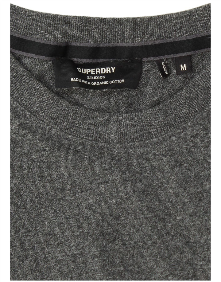 SUPERDRY muška majica kratkih rukava Srednje sivi flekasti pamuk