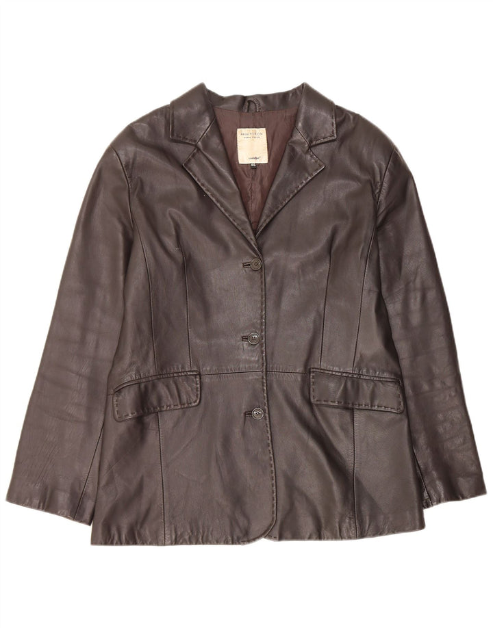 Conbipel ženska kožna jakna s 3 gumba Free Heron IT 46 Large Brown