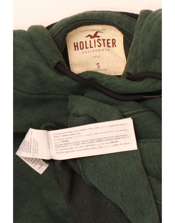 HOLLISTER Muška majica s kapuljačom Mali zeleni flekasti pamuk
