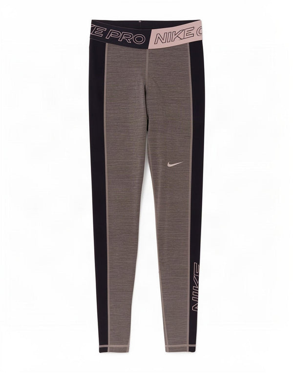 Nike Ženske Dri Fit Graphic Leggings UK 4 XS Gray Colourblock Poliester