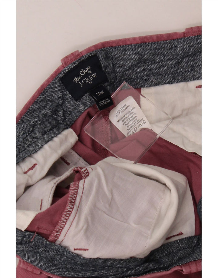 J. CREW Womens Chino Shorts W31 Medium Burgundy Cotton Vintage J. Crew and Second-Hand J. Crew from Messina Hembry 