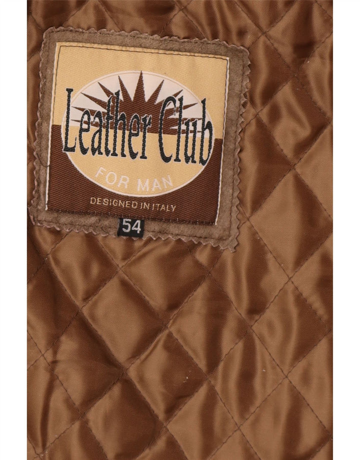 Vintage muška antilop jakna IT 54 2XL smeđa koža