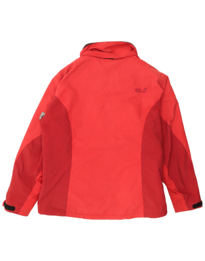 Jack Wolfskin ženska kišna jakna UK 14 veliki crveni poliamid