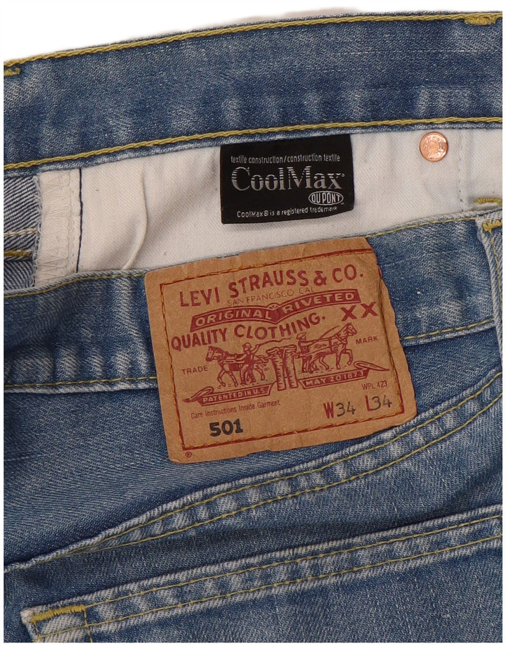 LEVI'S muške 501 ravne traperice W34 L34 Plave