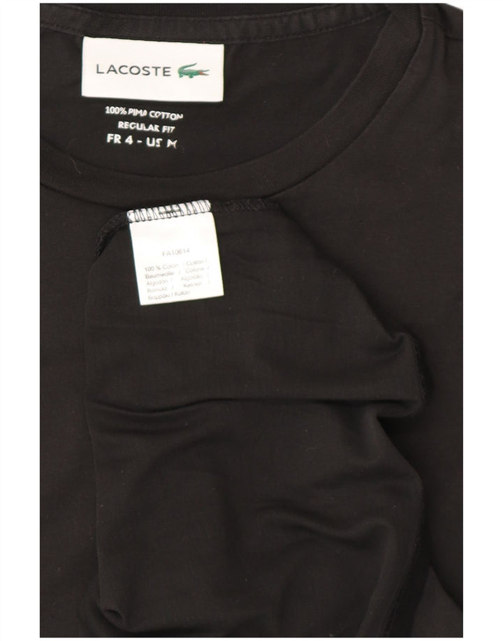 Lacoste muška majica kratkih rukava Regular Fit, gornja veličina 4, srednji crni pamuk
