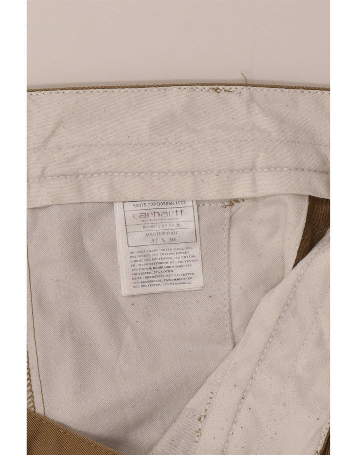 Carhartt muške uske chino hlače W32 L30 bež poliester
