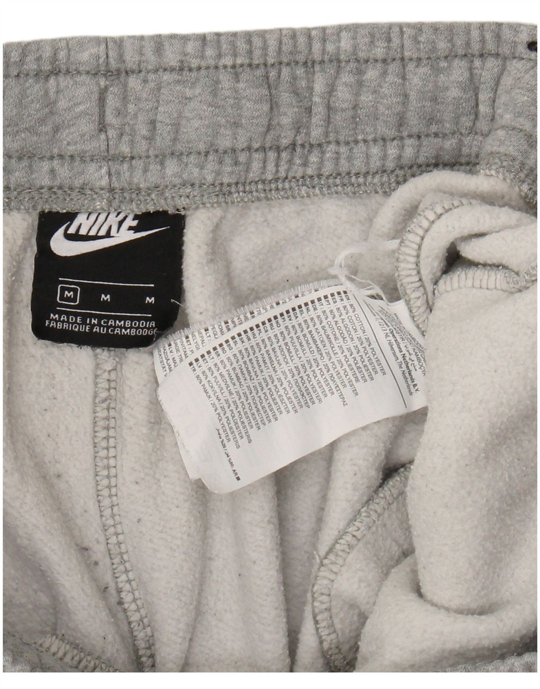 NIKE Mens Crop Tracksuit Trousers Joggers Medium  Grey Cotton