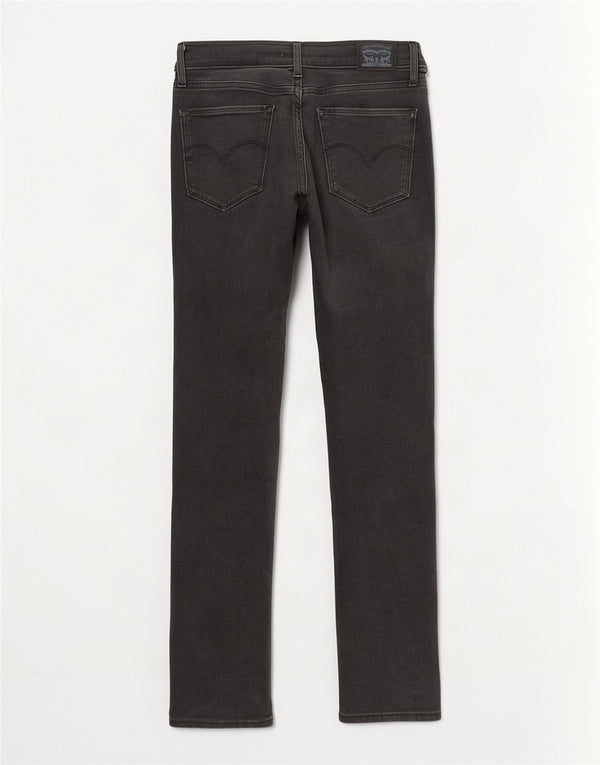 Levi's ženske ravne traperice visokog struka 724 W30 L30 sivi pamuk
