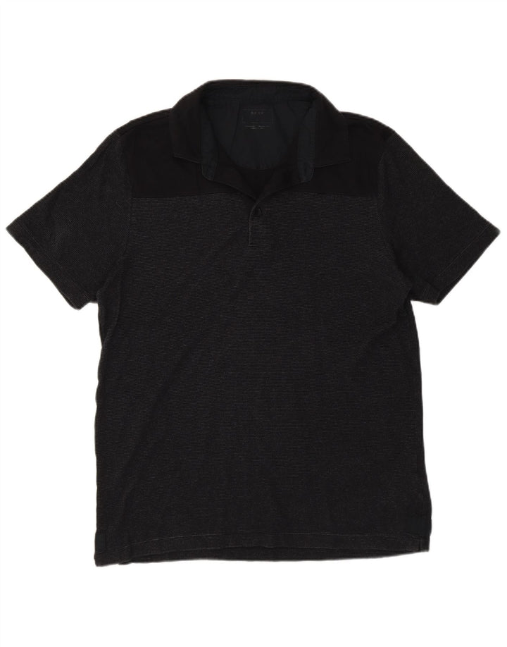 Dkny muška polo majica srednje crne pruge, pamuk
