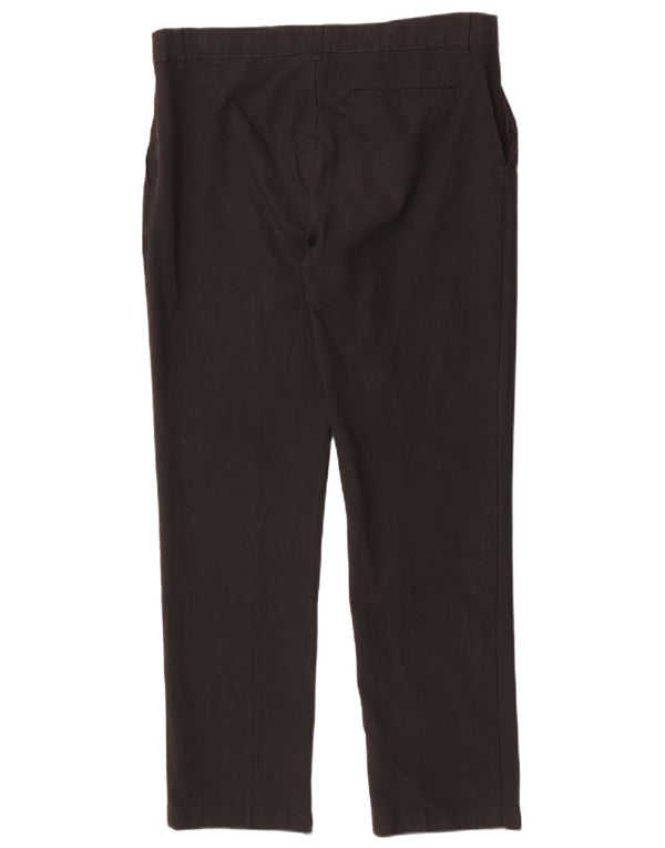 Marks & Spencer Boys Slim Suit Trousers 15-16 Years W34 L29 Black Polyester
