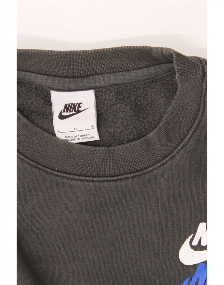Nike muška majica s grafičkim motivima, veliki sivi pamuk