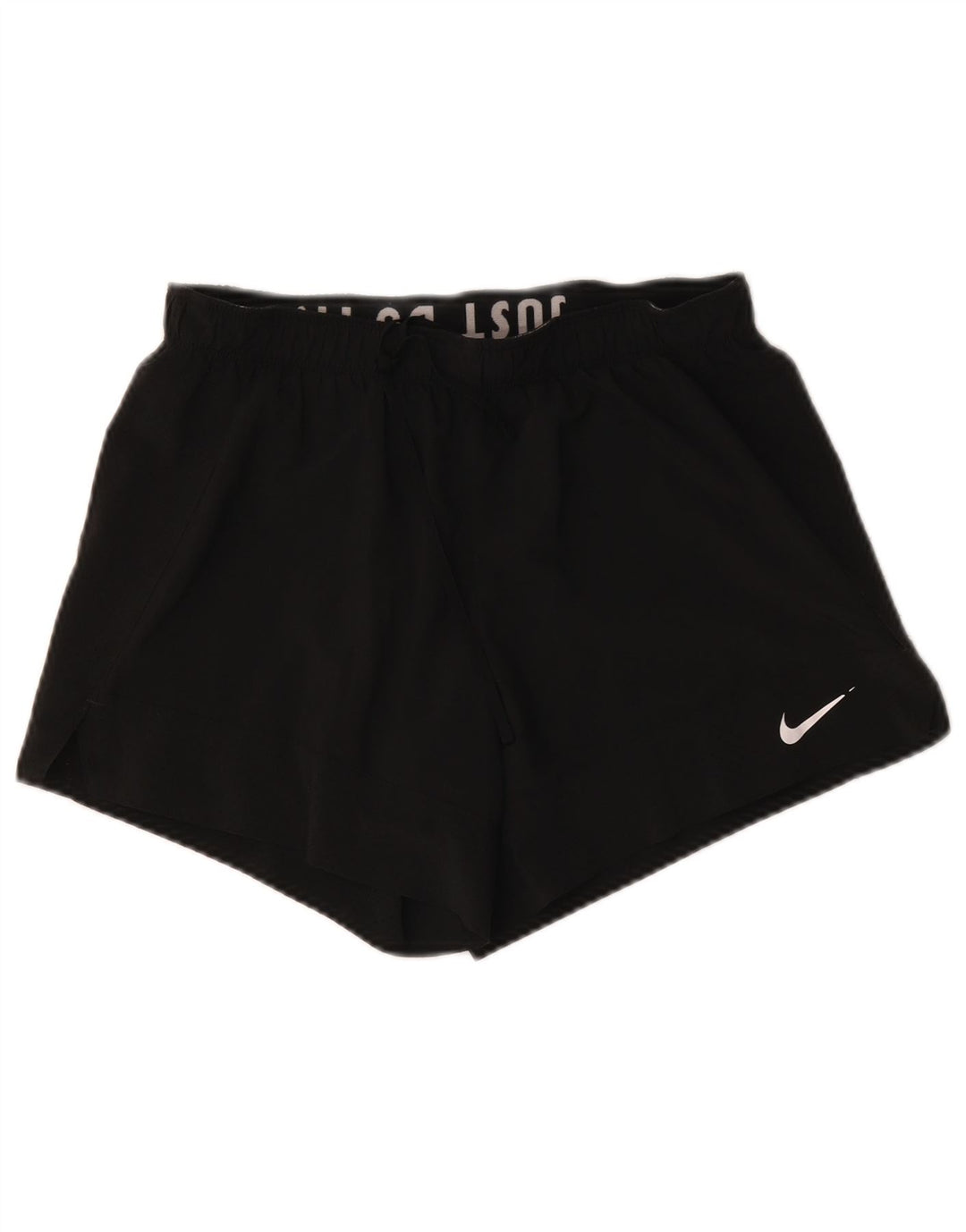 Nike ženske kratke sportske hlače Dri Fit UK 14 srednje crne boje od poliestera