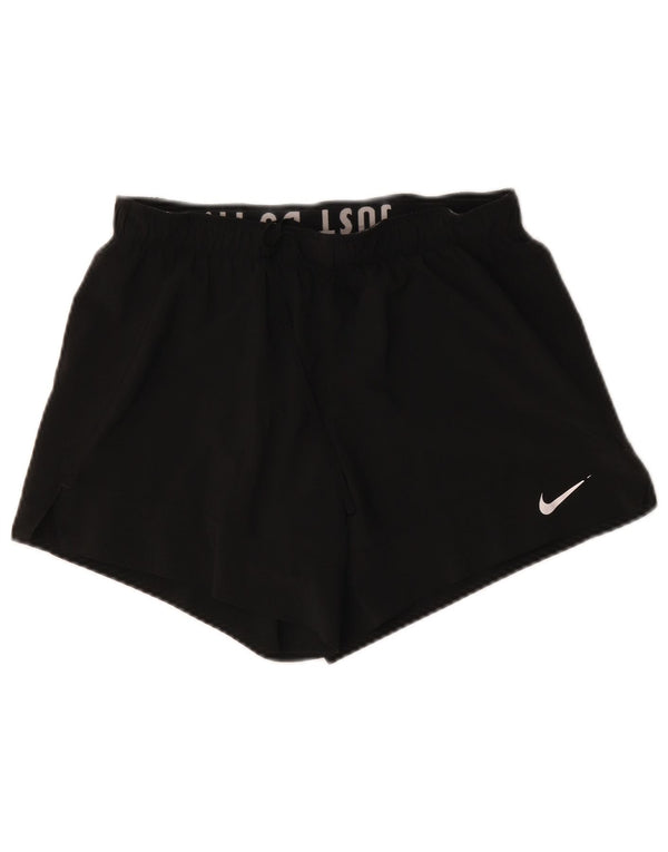 Nike ženske kratke sportske hlače Dri Fit UK 14 srednje crne boje od poliestera
