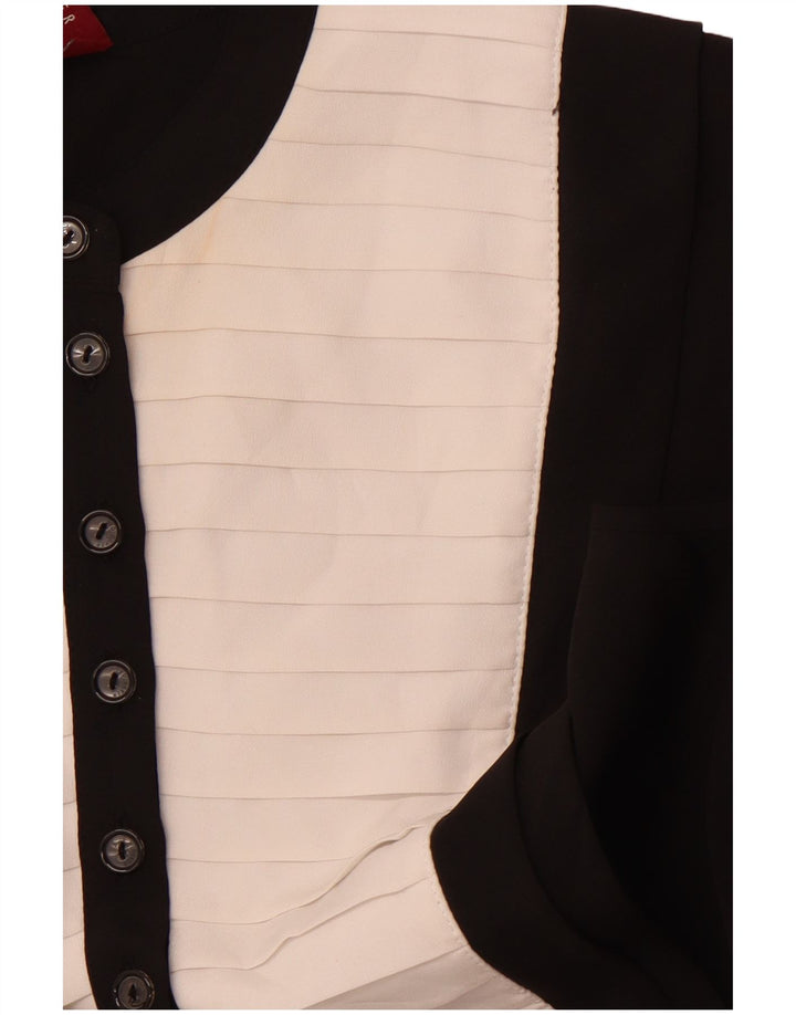 TED BAKER Ženska haljina A-kroja bez rukava, veličina 2, mala crna boja