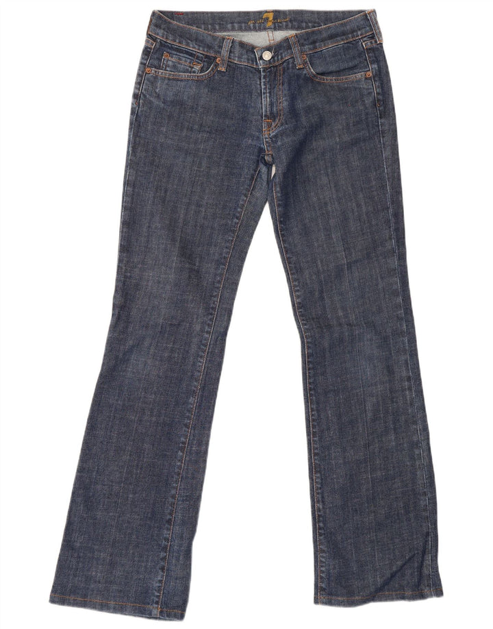 7 For All Mankind Ženske Bootcut traperice W29 L32 Plavi pamuk
