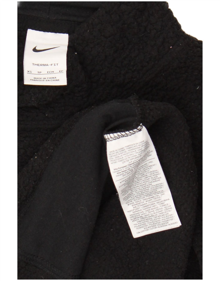 Nike ženski Therma-Fit veliki džemper od flisa UK 6 XS crni poliester