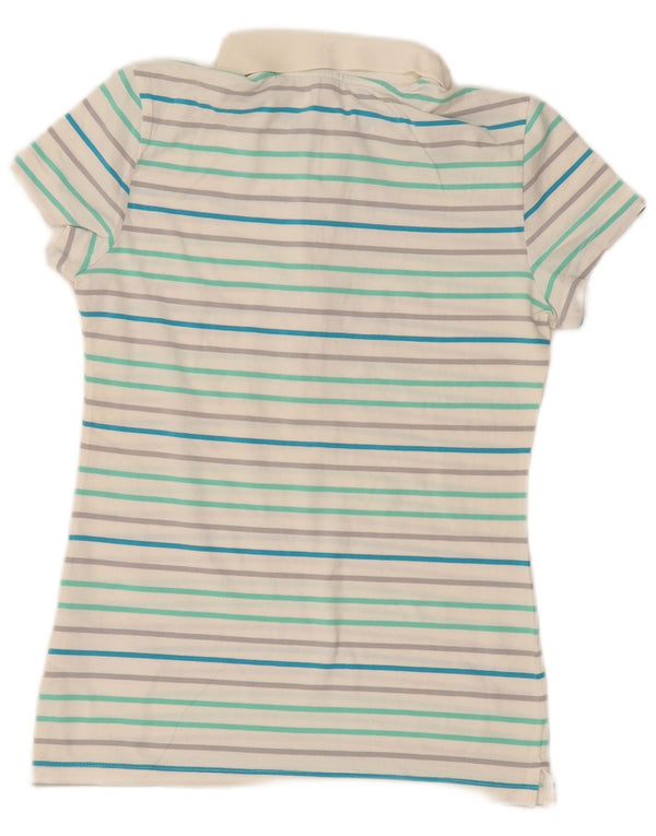Nike ženska polo majica UK 8/10 mala pamuk na bijele pruge