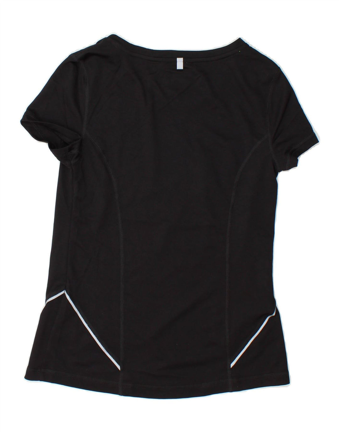 FILA Womens T-Shirt Top UK 6 XS Black Polyester Vintage Fila and Second-Hand Fila from Messina Hembry 
