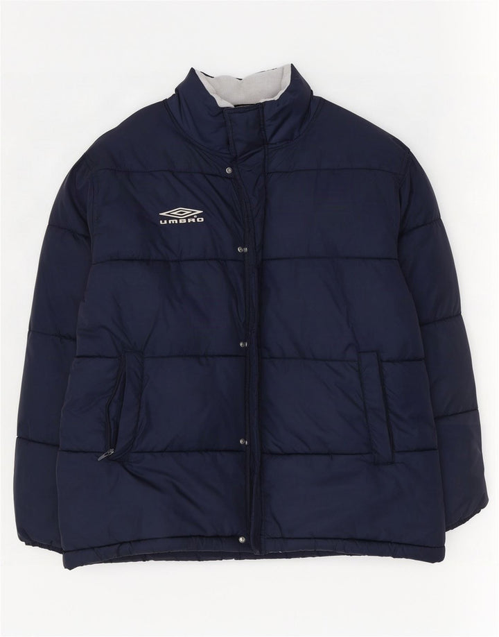 Umbro muška podstavljena jakna UK 42 XL tamnoplavi najlon