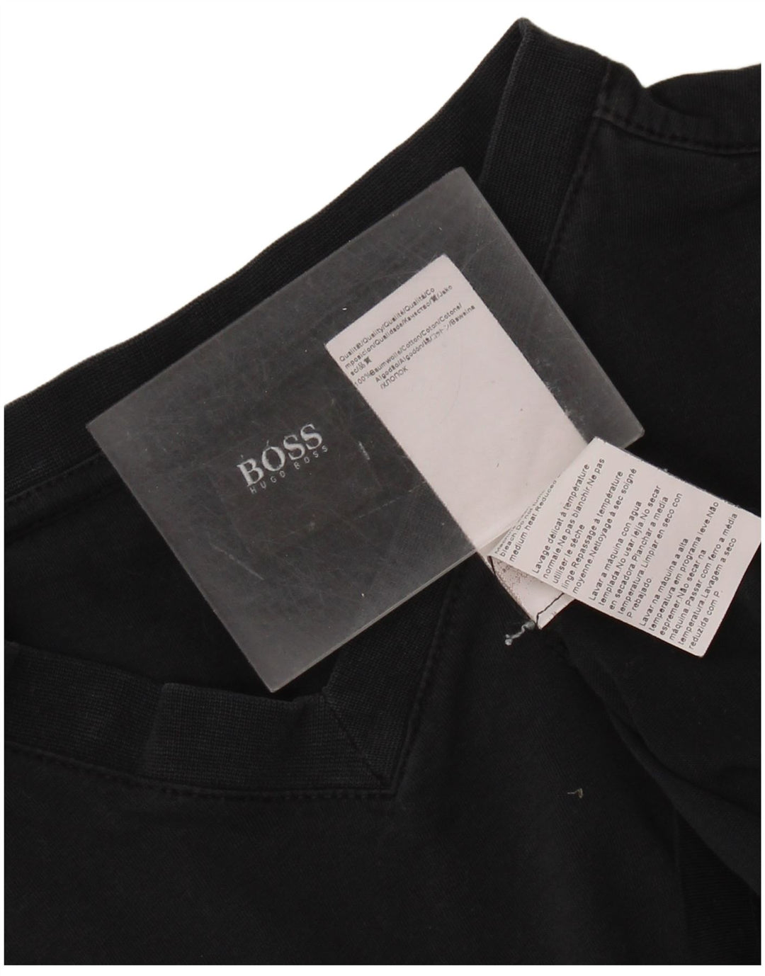 HUGO BOSS Muška majica kratkih rukava srednje tamnoplavi pamuk