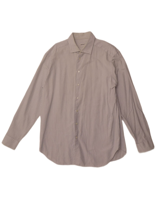 ARMANI COLLEZIONI Muška košulja Veličina 44 17 1/2 XL Pamuk na plave pruge