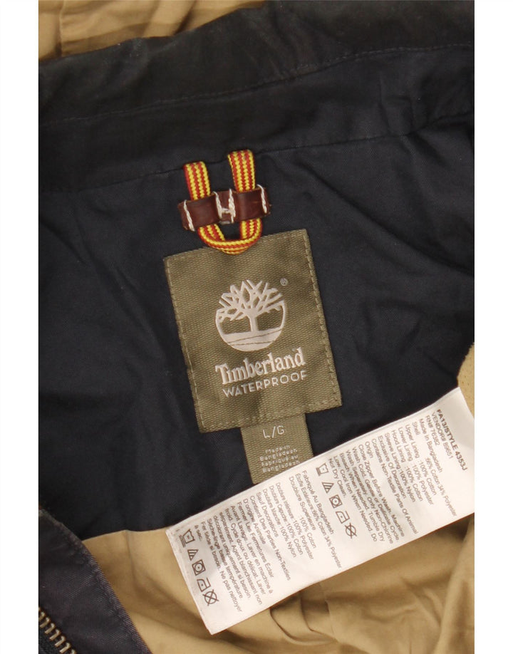 TIMBERLAND muška parka jakna s kapuljačom UK 40 Large tamnoplavi pamuk