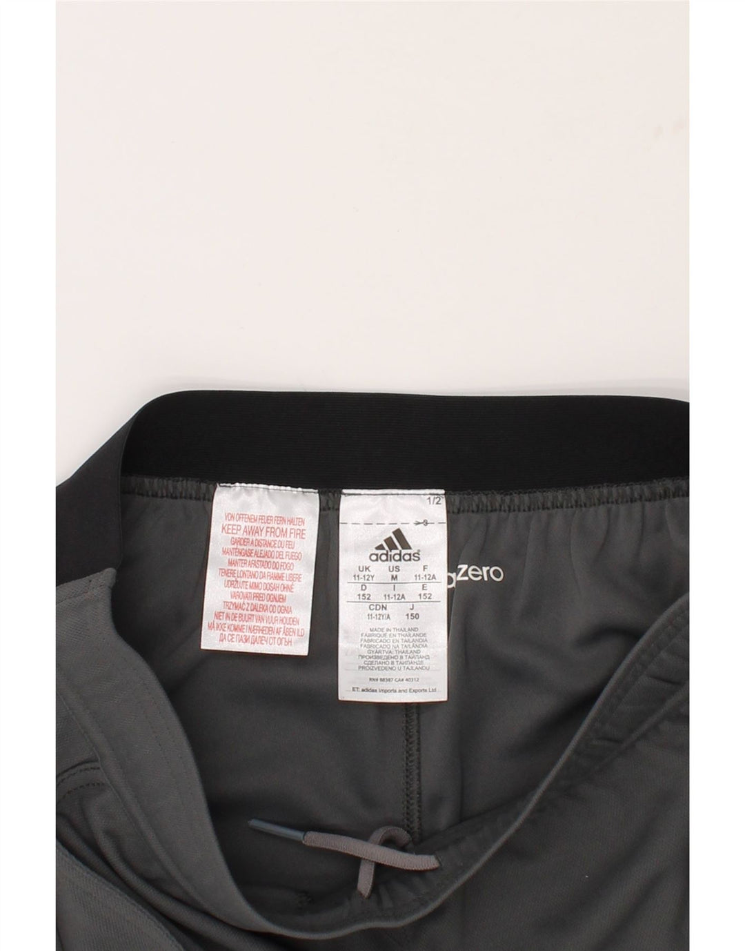 ADIDAS Boys Sport Shorts 11-12 Years Grey Polyester Vintage Adidas and Second-Hand Adidas from Messina Hembry 
