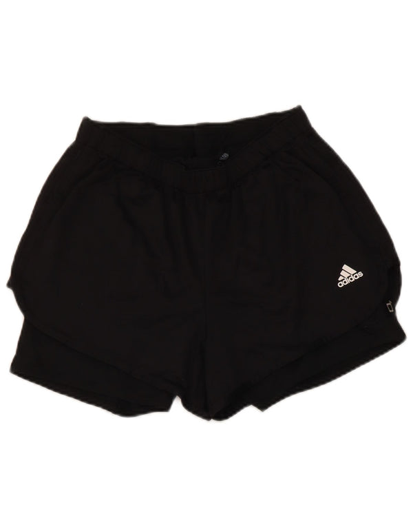 Male crne sportske kratke hlače Adidas Aeroready od poliestera