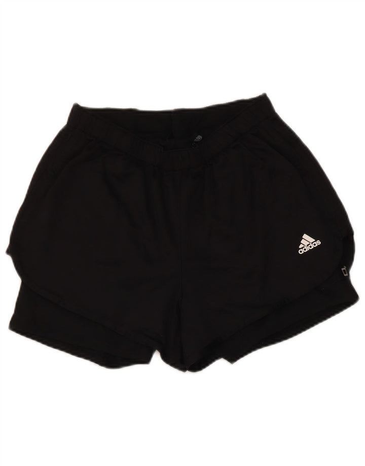 Male crne sportske kratke hlače Adidas Aeroready od poliestera