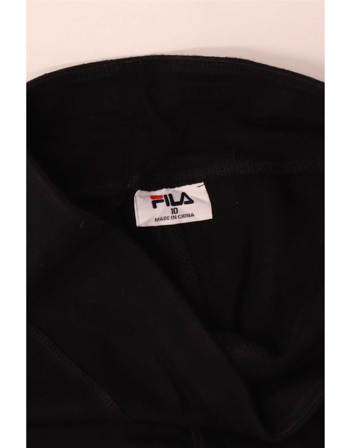 Fila ženske grafičke tajice UK 10 male crne