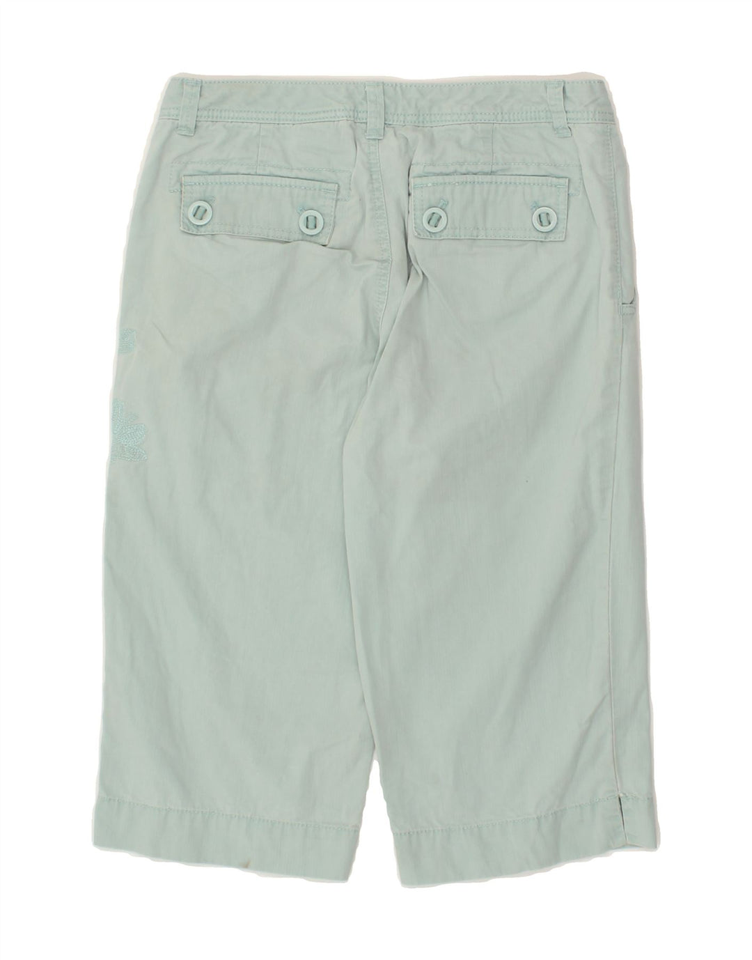 EDDIE BAUER Womens Vashon Fit Bermuda Shorts US 4 Small W27  Turquoise Vintage Eddie Bauer and Second-Hand Eddie Bauer from Messina Hembry 