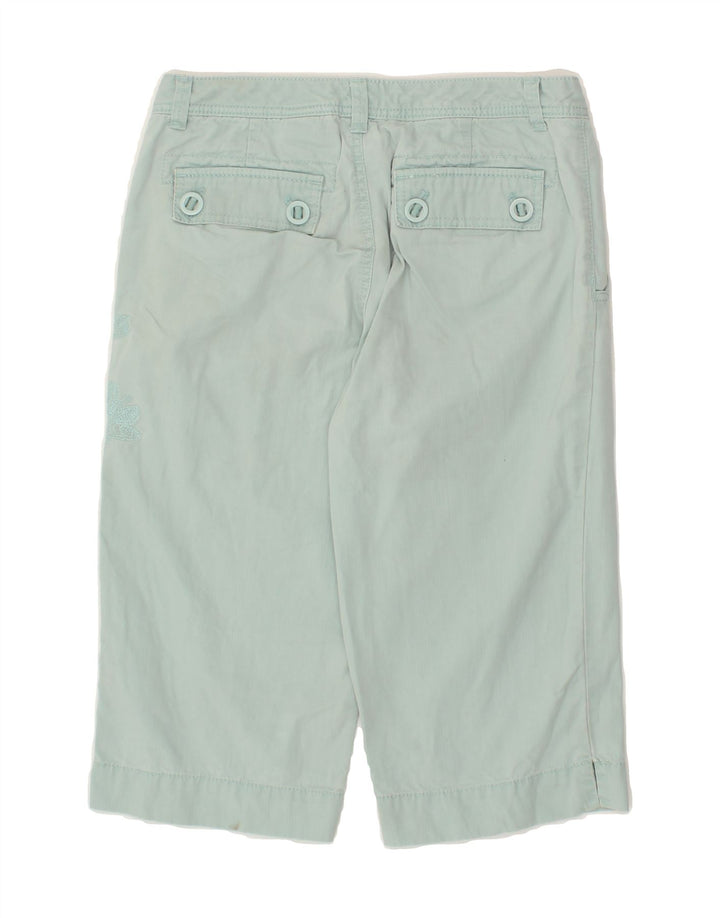 EDDIE BAUER Womens Vashon Fit Bermuda Shorts US 4 Small W27  Turquoise Vintage Eddie Bauer and Second-Hand Eddie Bauer from Messina Hembry 