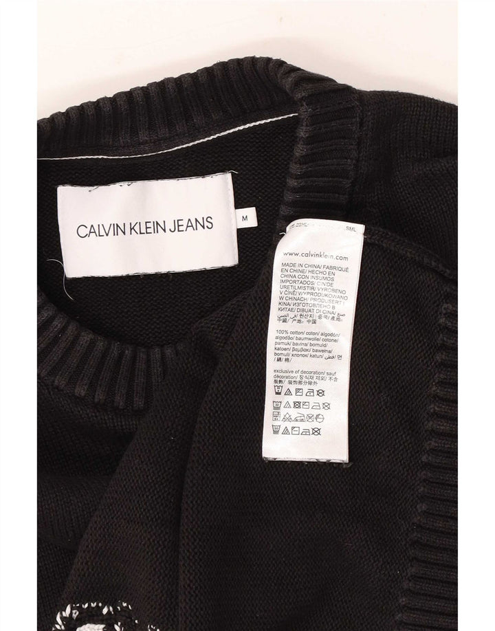 Calvin Klein Jeans muški džemper s okruglim izrezom srednje crne klasične boje