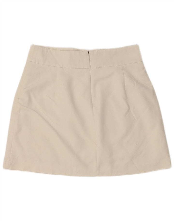 Zara ženska mini suknja srednje veličine W28 bijeli pamuk