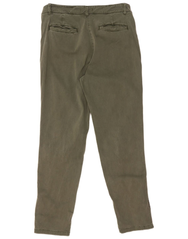 White Stuff Ženske sužene chino hlače UK 14 Large W34 L30 Zeleni pamuk