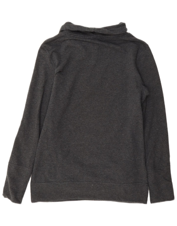 Puma Womens Graphic Sweatshirt Jumper UK 12 Medium Grey Cotton