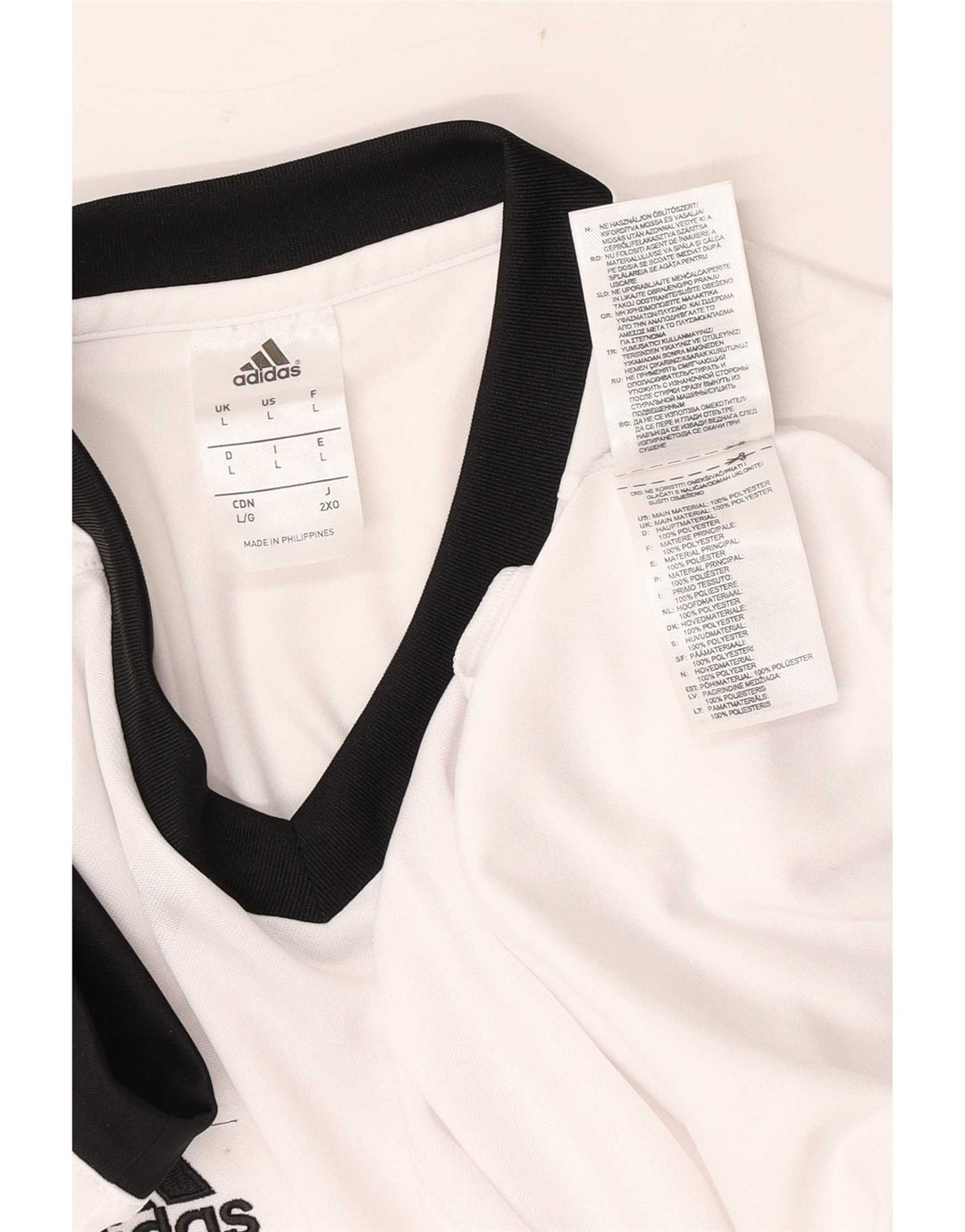 Adidas muška majica Climalite, veliki bijeli poliester