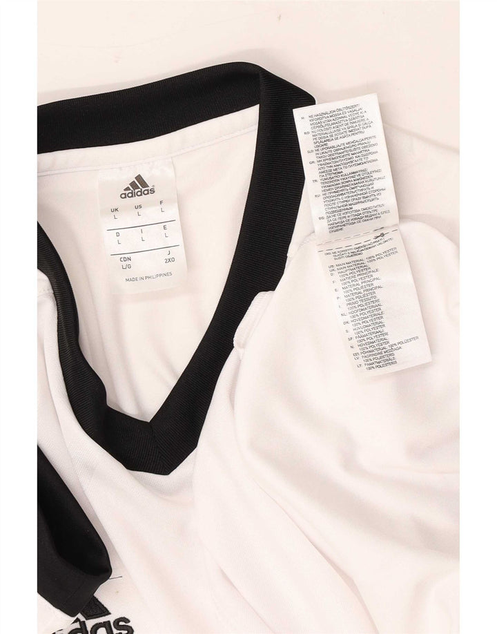 Adidas muška majica Climalite, veliki bijeli poliester