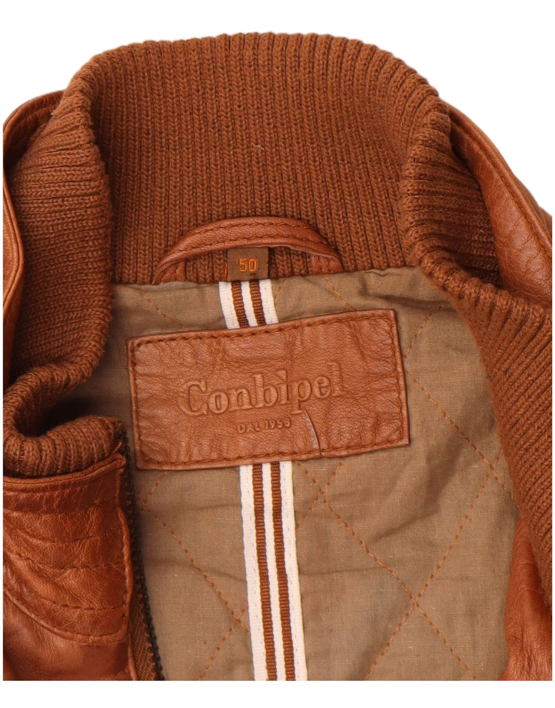 Conbipel muška kožna jakna IT 50 Large Brown Leather