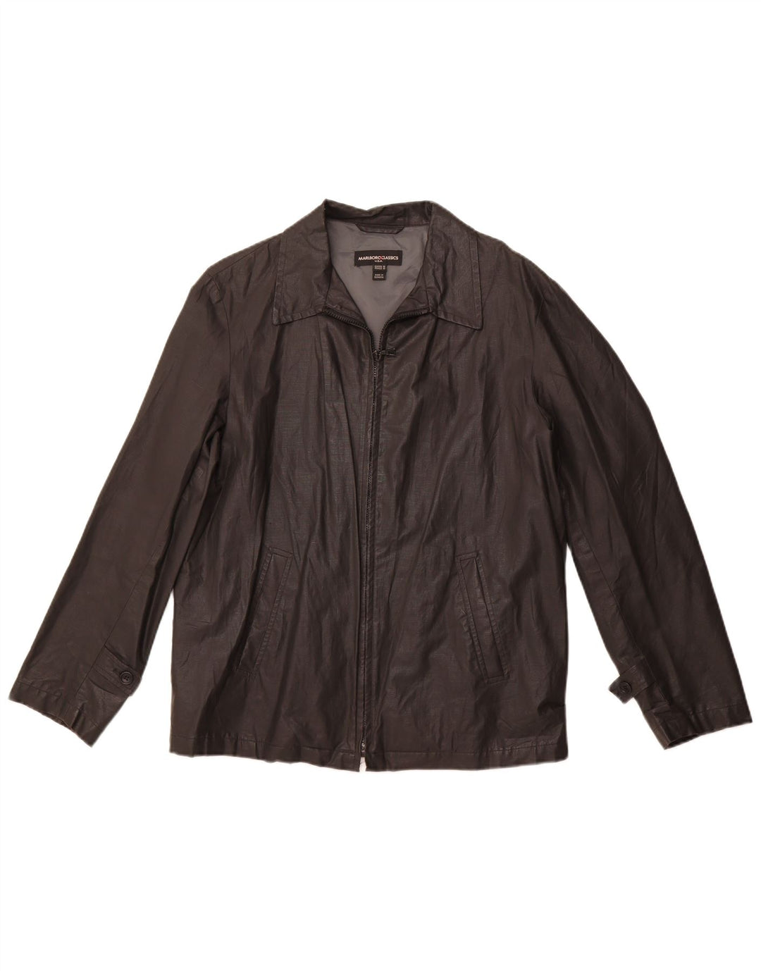 MARLBORO CLASSICS muška bomber jakna EU 48 srednje crna lanena