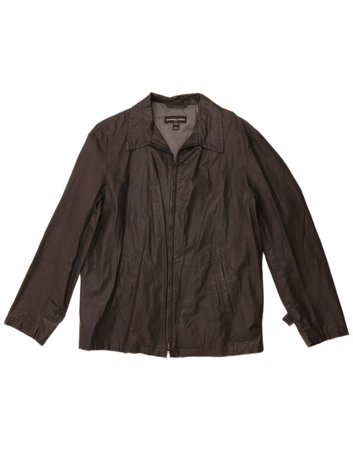 MARLBORO CLASSICS muška bomber jakna EU 48 srednje crna lanena