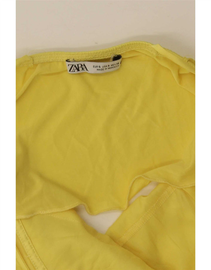 Zara ženska majica s višestrukim rukavima UK 8 Mala žuta