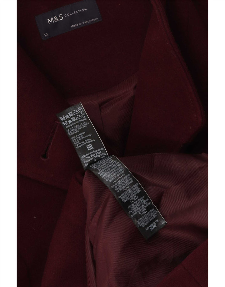 Marks & Spencer ženski kaput UK 12 Medium Bordo poliester