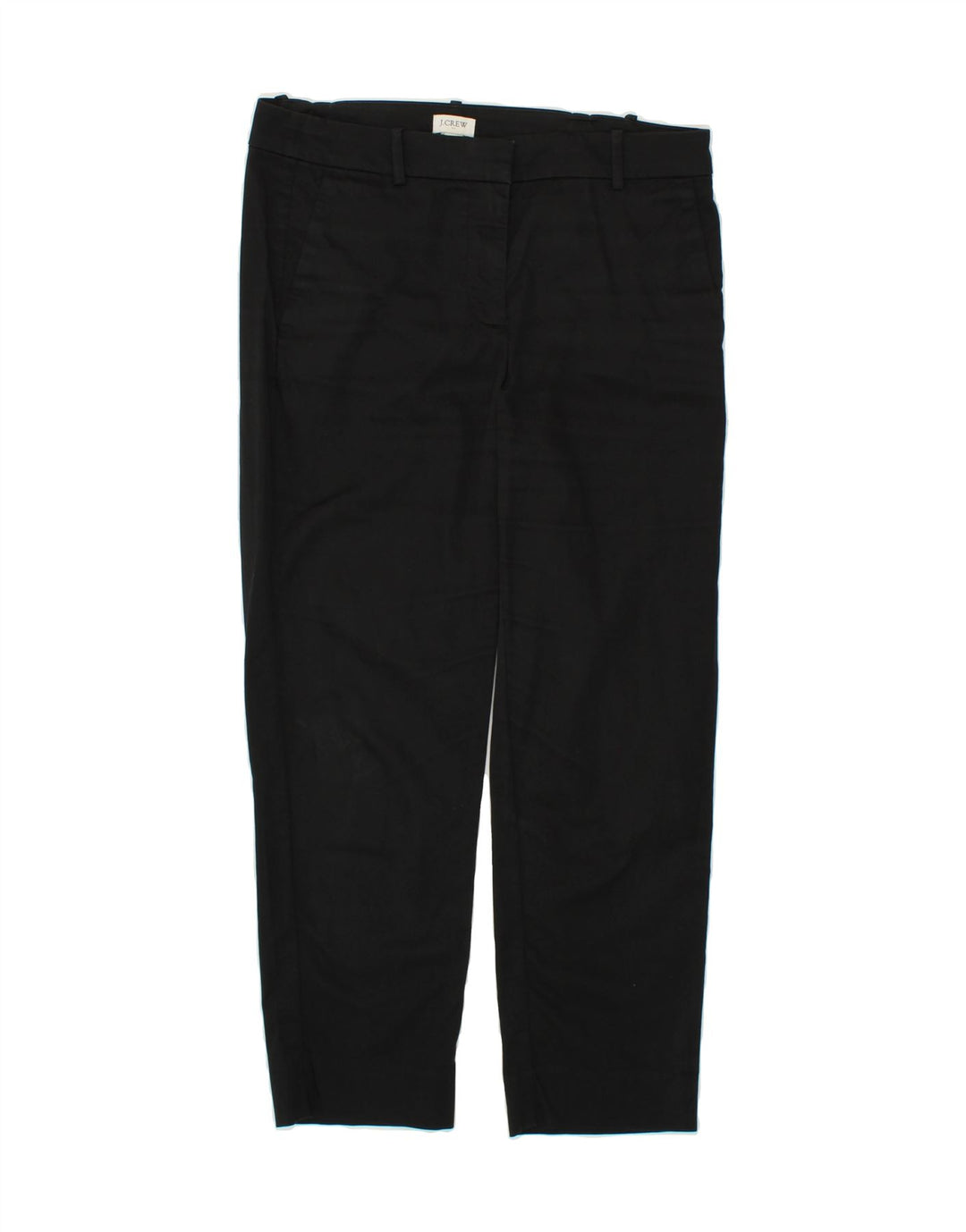 J. CREW Womens Straight Cropped Trousers US 6 Medium W30 L25 Black Vintage J. Crew and Second-Hand J. Crew from Messina Hembry 