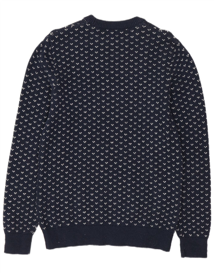 JACK & JONES muški džemper s okruglim izrezom srednje tamnoplave boje