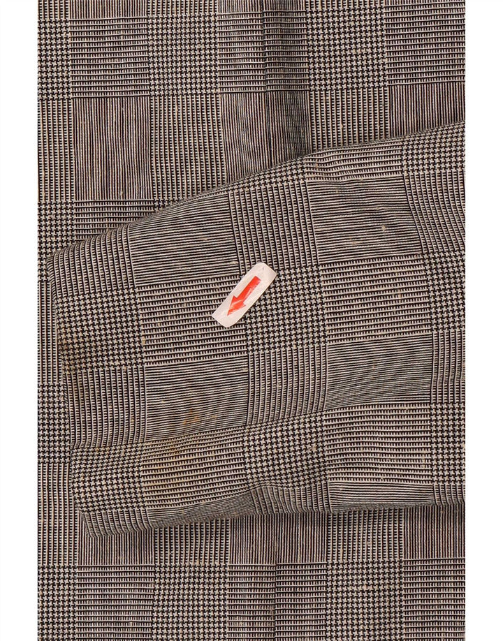 Mansfield ženski sako sa 6 gumba UK 18 XL sivi karirani poliester