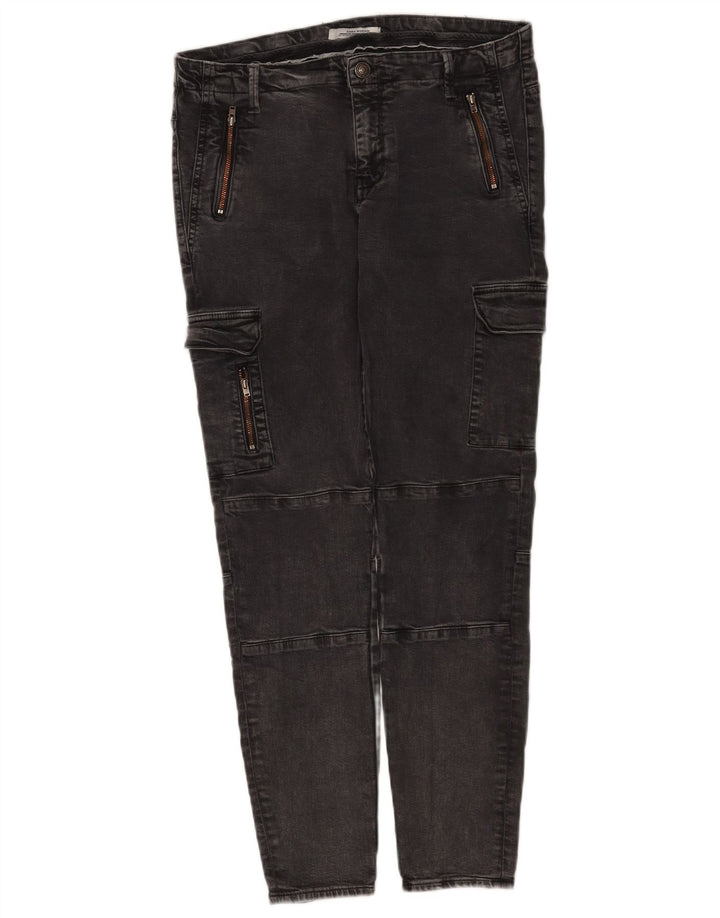 Zara ženske Cargo slim traperice EU 42 Large W32 L28 sive